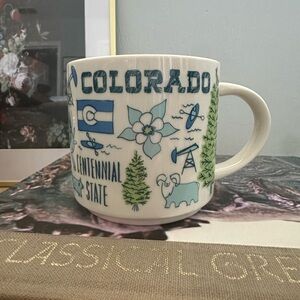 Starbucks Been There Series Mug- Colorado The Centennial State - Like New